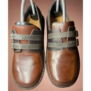 Photo of NAOT Celesta Women’s Leather Comfort Shoes EU38US 7.5 Brown Double Strap