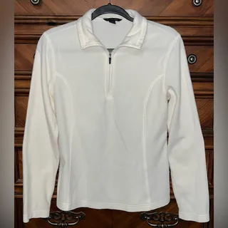 Photo of NWOT! Lands End Women's Quarter-Zip Fleece Pullover 19”