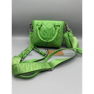 Photo of Steve Madden Bbabi Green Flare Quilted Crossbody Bag NWT Silver Hardware