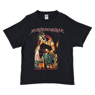 Photo of Vintage Y2K Mushroomhead Stitch T Shirt Mens Large Black XIII Nu Metal Band Tee