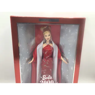 Photo of Vintage Barbie 2000 Doll Millennium Celebration Red Gown Mattel 27409 NIB
