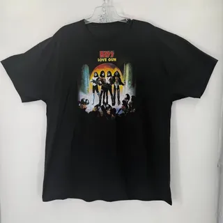 Photo of KISS Love Gun Band T Shirt Black Graphic Tee 2017 Men’s 3XL No Tag