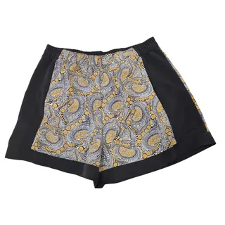 Photo of H&M Conscious high waisted Black Paisley Shorts - Size 8