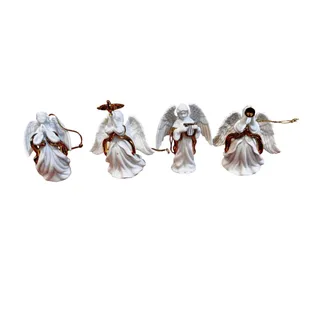 Photo of Dillard's Trimmings "Angel Chorus" Christmas ornaments x4 ethereal vintage 90s 