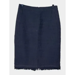 Photo of J.CREW Black Tweed Fringe Hem Pencil Skirt Size 0 Office Quiet Luxury