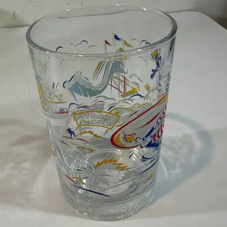 Photo of 1996 McDonalds Walt Disney World 25th Anniversary Glass Goofy Blizzard Beach Cup