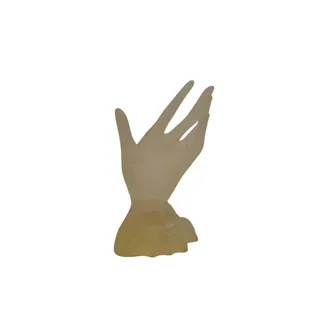 Photo of Frosted Clear Acrylic Hand for Display Jewelry Cellphone 4.75" tall 3" wide 4" deep
