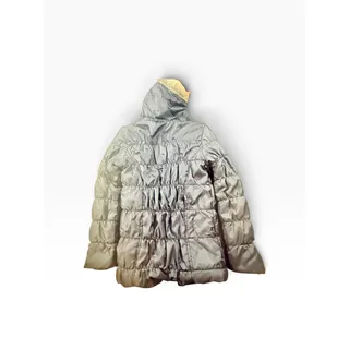 Photo of Yoki Puffer Coat Women S Gray Faux Fur Hood Quilted Zip Winter Jacket
