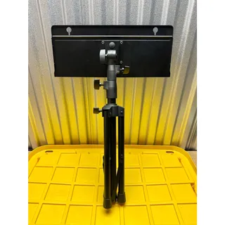 Photo of Adjustable Folding Music Stand Sheet Music Phone Tripod Holder Black