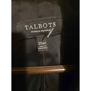 Photo of Talbots Woman Petites Black Blazer Size 20WP