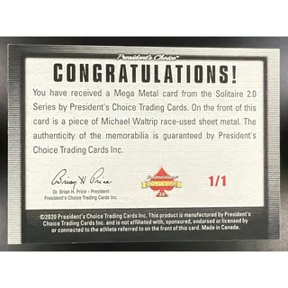 Photo of 2020 President's Choice Mega Metal Michael Waltrip 1/1