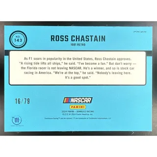 Photo of 2024 Panini Donruss Ross Chastain #143 Optic Pink Velocity 16/79 Retro 91