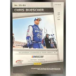 Photo of 2018 Panini Prizm Chris Buescher #SS-BU Scripted Signatures Green 97/99 Auto