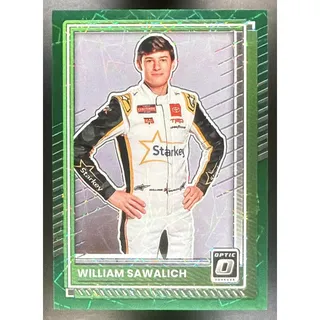 Photo of 2025 Panini Donruss NASCAR William Sawalich #48 Optic Green Velocity 94/99