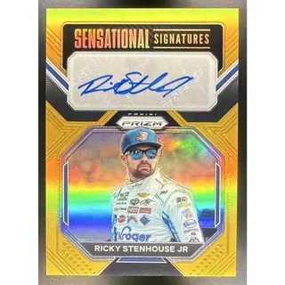 Photo of 2023 Panini Prizm Ricky Stenhouse Jr. Sensational Signatures Gold /10 Auto