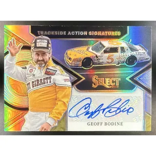 Photo of 2026 Panini Select NASCAR Geoff Bodine #TAS-GBD Trackside Action Signatures Auto