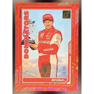Photo of 2024 Panini Donruss Bill Elliott #13 Dominators Red Xplosion 15/99
