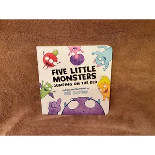 Photo of Five Little Monsters Jumping on the Bed- Counting Board Book-NEW