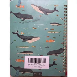 Photo of ZOTIA 2026-2027 Academic Planner Depth Whales Hardcover Weekly Monthly