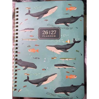 Photo of ZOTIA 2026-2027 Academic Planner Depth Whales Hardcover Weekly Monthly