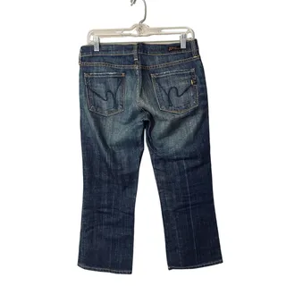 Photo of Citizens of Humanity Kelly Stretch Low Waist Wide Crop Denim Jeans Women SZ 28