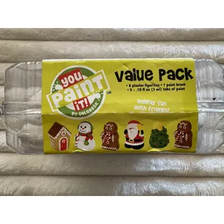 Photo of Colorbok You Paint It! 64953 Plaster 6 pk Gingerbread Friends New 2011