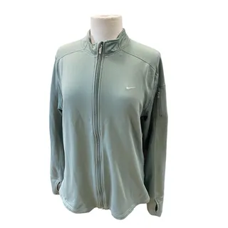 Photo of Nike FIT DRY Women’s XL Full Zip Green Running Jacket Performance Athleisure EUC