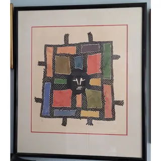 Photo of Odon Guy Houdouin Patak Signed Original Etching Aquatint Art Print 3/45