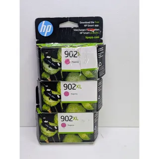Photo of HP 902XL Magenta High Yield Ink CartridgesLot of 3 Dates 2026 2027 Damaged...