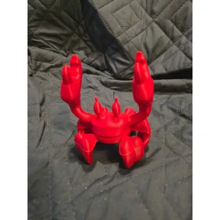 Photo of 3D Printed Red Crab Pen and Utensil Holder