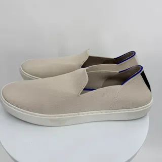 Photo of Rothy's shoes women's 10.5 The Original Slip On sneaker loafer knit flat beige 