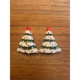 Photo of Vintage Christmas tree earrings