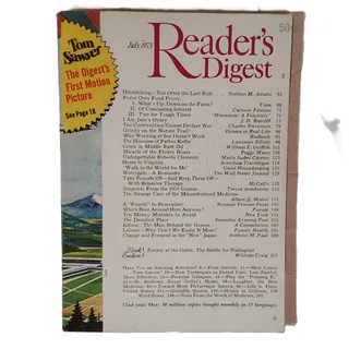Photo of Reader's Digest July 1973 Vintage Magazine - Tom Sawyer Roberto Clemente