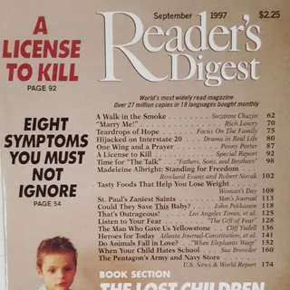 Photo of Vintage Reader's Digest September 1997 Magazine - Lost Children of Bacau