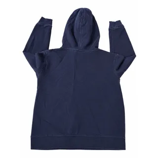 Photo of GAP Men’s Navy Pullover Hoodie Logo Fleece Pockets Cotton Blend Size XS