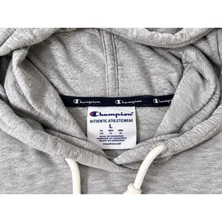 Photo of Champion Authentic Athleticwear Men’s L Gray Pullover Hoodie Logo
