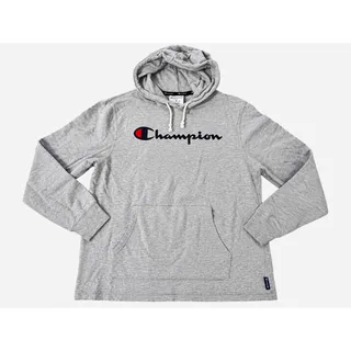 Photo of Champion Authentic Athleticwear Men’s L Gray Pullover Hoodie Logo
