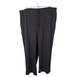 Photo of Rachel Zoe Wide Leg Drawstring Pants Size 2X Black Plus Size Lounge Casual Comfy