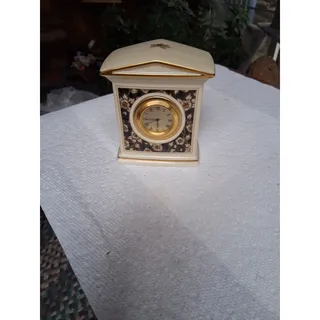 Photo of Vtg Lenox Porcelain Desk Clock Golden Dynasty Collection (3285)