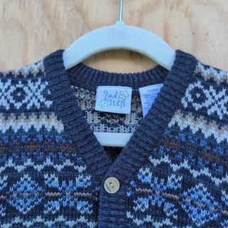 Photo of 2nd Step Fair Isle Nordic Vintage Kids 24Months Sweater Vest 