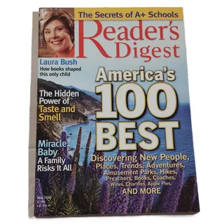 Photo of Reader's Digest May 2005 America's 100 Best Special Issue Magazine Laura Bush