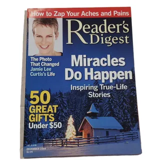 Photo of Reader's Digest December 2004 Miracles Do Happen Jamie Lee Curtis Magazine