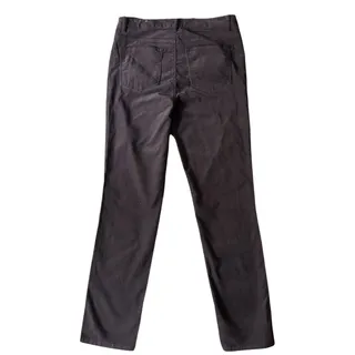 Photo of NWT Talbots Brown Velveteen Straight Leg High Waist Full Length Pants-Size 10