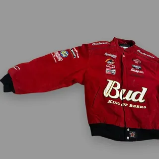 Photo of Vintage 1990s Dale Earnhardt Budweiser Chase Authentics Racing Jacket