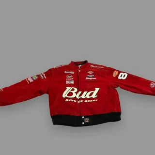 Photo of Vintage 1990s Dale Earnhardt Budweiser Chase Authentics Racing Jacket