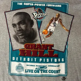 Photo of Rare Vintage 90s Grant Hill Detroit Pistons Tee