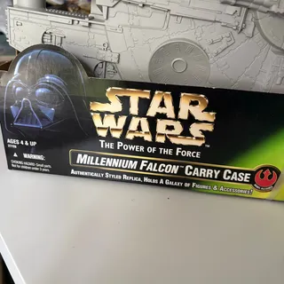 Photo of Star Wars Millennium Falcon Carry Case Wedge Antilles Exclusive Figure SEALED