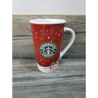 Photo of Starbucks Coffee 2007 Holiday Mug Ceramic Christmas To Go Cup 16oz
