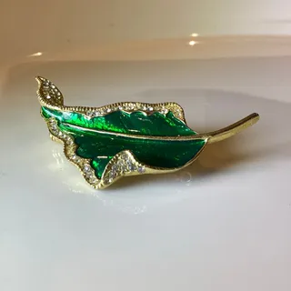 Photo of Vintage Metal Leaf Brooch