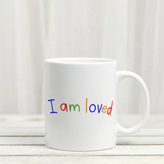 Photo of I Am Loved Inspirational Coffee Mug 11 oz Positive Affirmation Self Love Gift